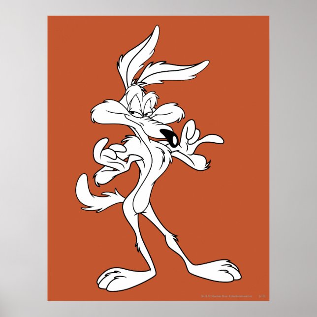 Wile E. Coyote Tittar hyrd Poster (Framsidan)