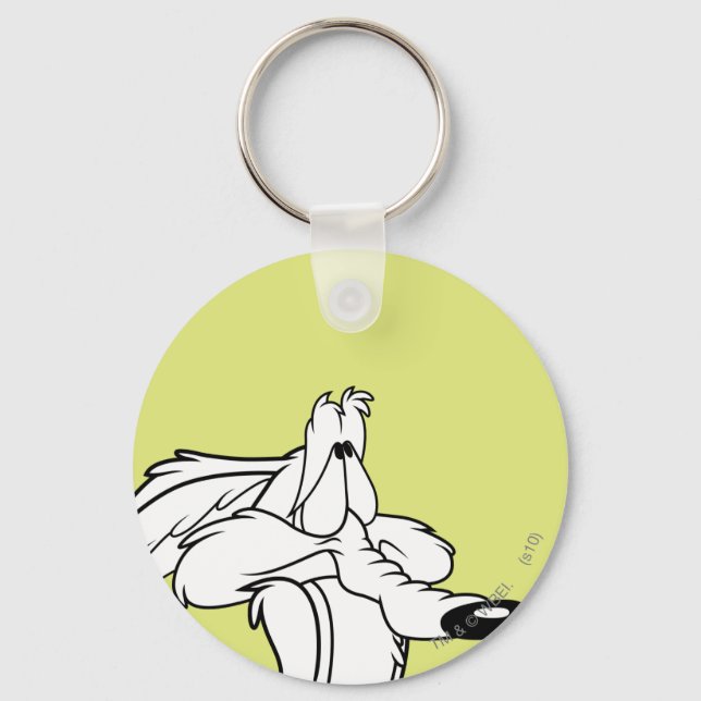 Wile E. Coyote Tittar upp Nyckelring (Framsida)