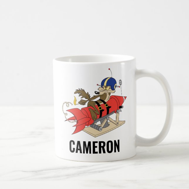 WILE E. COYOTE™ Upprinnande Röd Raket Kaffemugg (Höger)