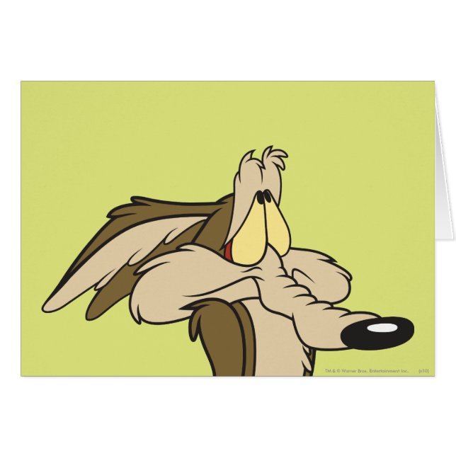 WILE E. COYOTE™ Väntande domän Hälsningskort (Framsidan Horizontal)