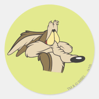 WILE E. COYOTE™ Väntande domän Runt Klistermärke