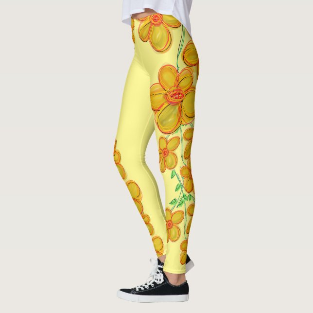 Wilely Blommigt Leggings (Vänster)