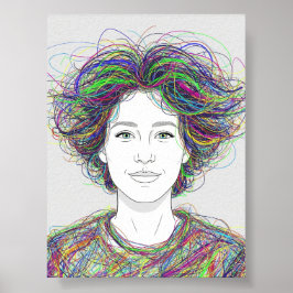 Wilely Colorful Art Poster