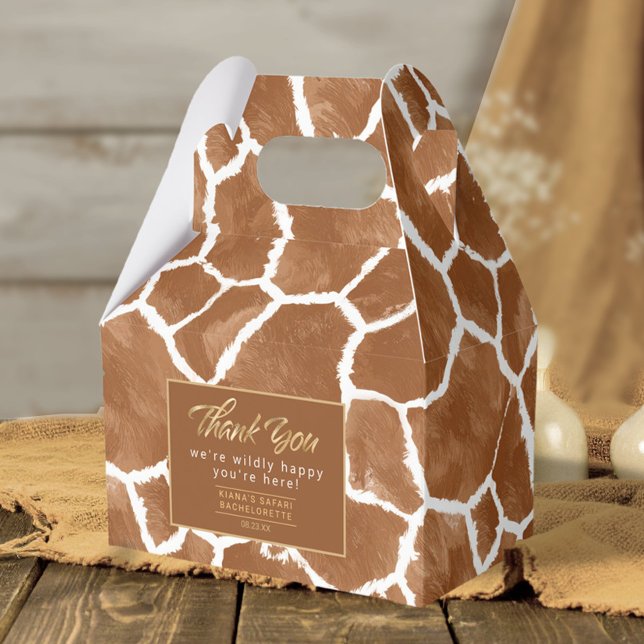 Wilely Lycklig Bachelorette Tack Giraffe ID1152 Presentaskar (Skapare uppladdad)