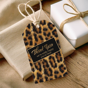 Wilely Lycklig Bachelorette Tack Leopard ID1153 Presentetikett