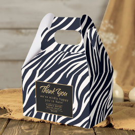 Wilely Lycklig Bachelorette Tack Zebra BW ID1151 Presentaskar