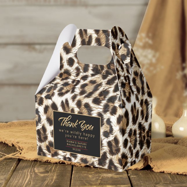 Wilely Lycklig Tack White Leopard ID1157 Presentaskar (Skapare uppladdad)
