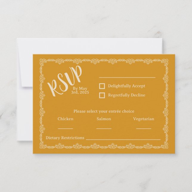 Wilely Yours Rustic Boho Bröllop OSA Card (Framsida)