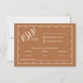 Wilely Yours Rustic Boho Bröllop OSA Card Kort