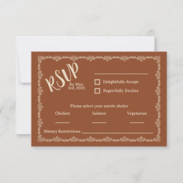 Wilely Yours Rustic Boho Bröllop OSA Card Kort