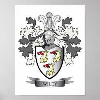 Wiley Family Crest Jackar av Arm Poster
