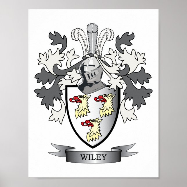 Wiley Family Crest Jackar av Arm Poster (Framsidan)