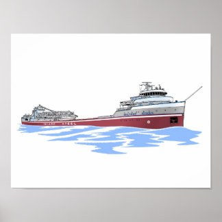 Wilfred Sykes self unloader Inland Poster