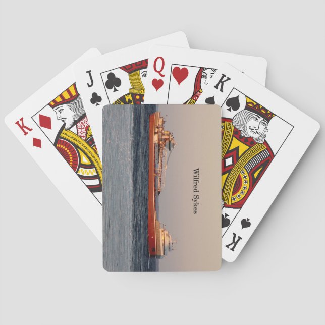 Wilfred Sykes spelar kort Kortlek (Baksidan)