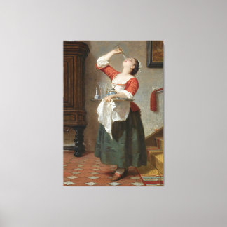Wilhelm Amber - The Maid (1862) Canvastryck