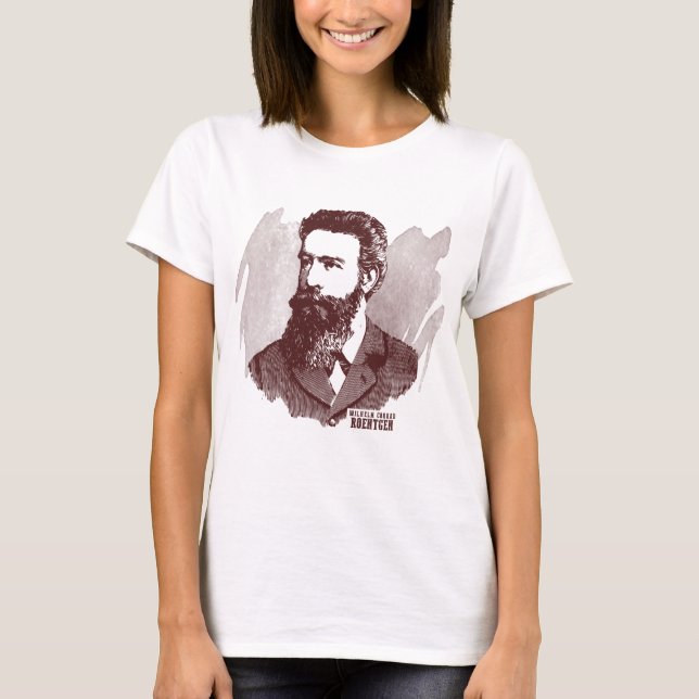 Wilhelm Conrad Roentgen Tee Shirt (Framsida)