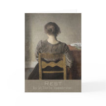 Wilhelm Hammershøi Rest CC0693 Greeting Card