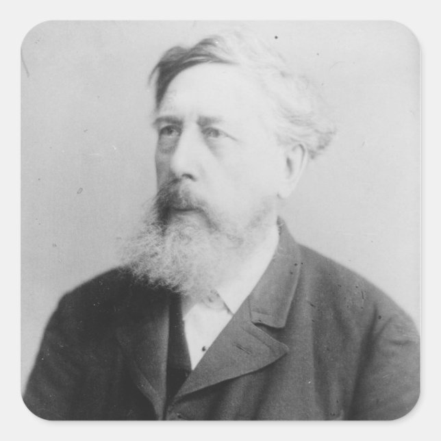 Wilhelm Liebknecht Fyrkantigt Klistermärke (Framsida)