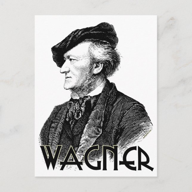 Wilhelm Richard Wagner Vykort (Framsida)