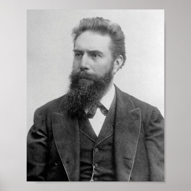 Wilhelm Rontgen Porträtt Poster (Framsidan)