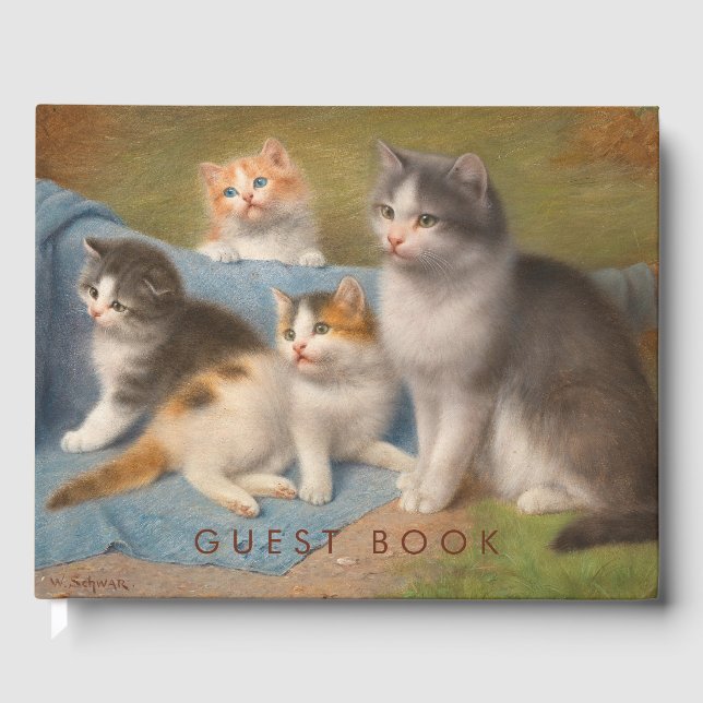 Wilhelm Schwar Die stolze Katzenmutter Guest Bok (Framsida)