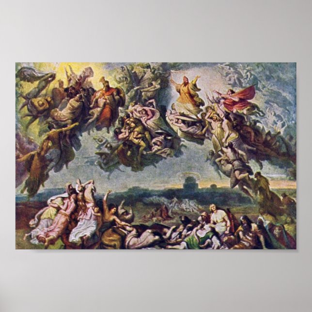 Wilhelm Von Kaulbachs fall av hunden Poster (Framsidan)