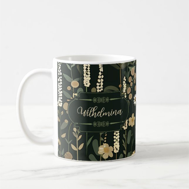 Wilhelmina Mörk Daisy Blommigt Kaffemugg (Vänster)