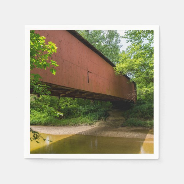 Wilkens Mill Covered Bridge Pappersservett (Framsidan)