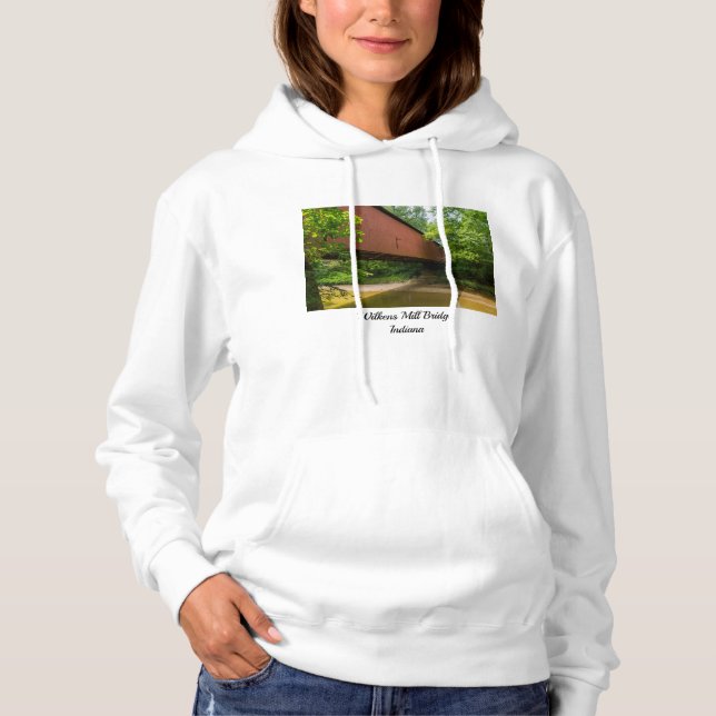 Wilkens Mill Covered Bridge T Shirt (Framsida)