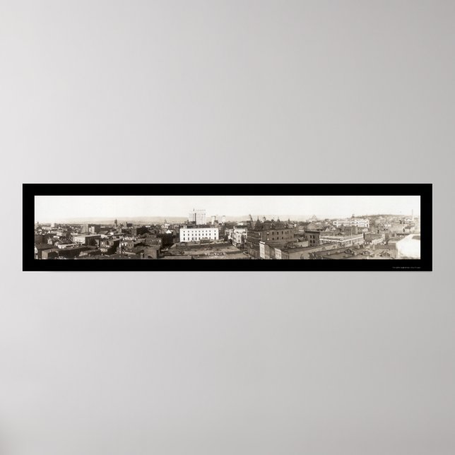Wilkes-Barre Birdseye Photo 1921 Poster (Framsidan)