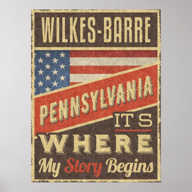 Wilkes-Barre Pennsylvania Poster (Framsidan)