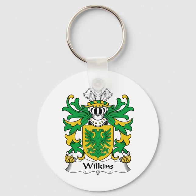 Wilkins Family Crest Nyckelring (Framsida)