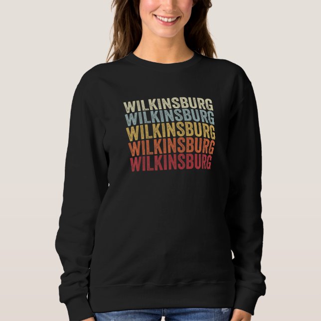 Wilkinsburg Pennsylvania Wilkinsburg PA Retro Vint T Shirt (Framsida)