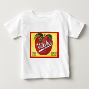 Wilko brännmärker äpplevintageetiketten tee