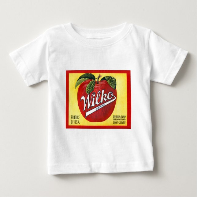 Wilko brännmärker äpplevintageetiketten tee (Framsida)