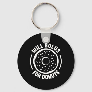 Will Bolus for Donuts Roligt Diabetes Awareness Di Nyckelring