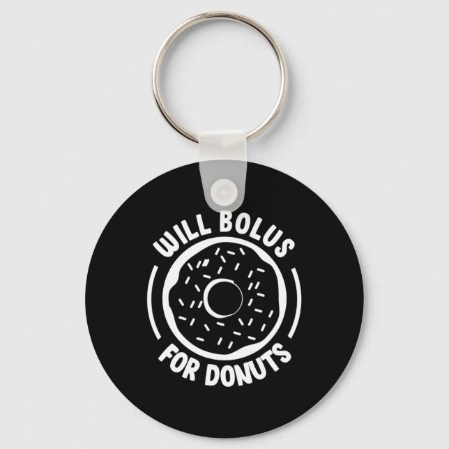 Will Bolus for Donuts Roligt Diabetes Awareness Di Nyckelring (Framsida)