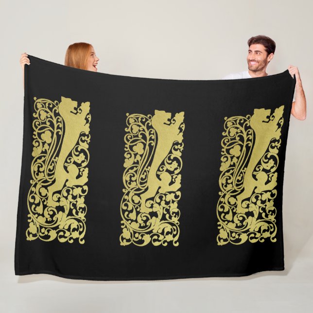 Will Bradley Heraldic Lejon Fleecefilt (På plats)