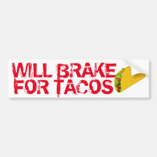 Will Broms for Tacos Roligt Bildekal