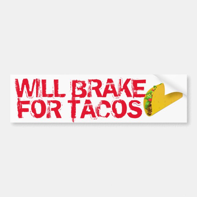 Will Broms for Tacos Roligt Bildekal (Framsidan)