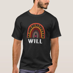Will Colorful Rainbow Funny Manar / Boy / Baby Nam T Shirt