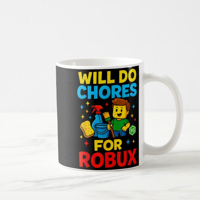 Will Do Chores For Robux Funny Gamer  Kaffemugg (Höger)