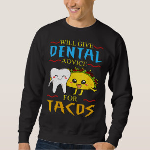 Will Ge Dental Adapter for Tacos dentist cinco De Lång Ärmad Tröja