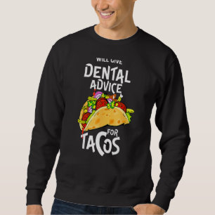 Will Ge Dental Adapter for Tacos Funny Dentist Ci Lång Ärmad Tröja