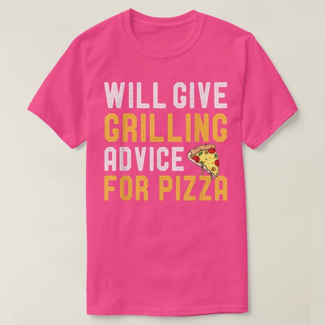Will Ge Grilling Advice for Pizza Funny BBQ Barb T Shirt (Design framsida)