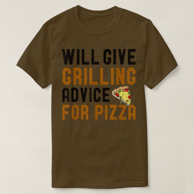 Will Ge Grilling Advice for Pizza Funny BBQ Barb T Shirt (Design framsida)