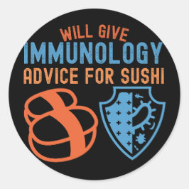 Will Ge Immunology Advice for Sushi Runt Klistermärke