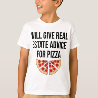 Will Ge Real Gods råder Pizza - Real Esta T Shirt
