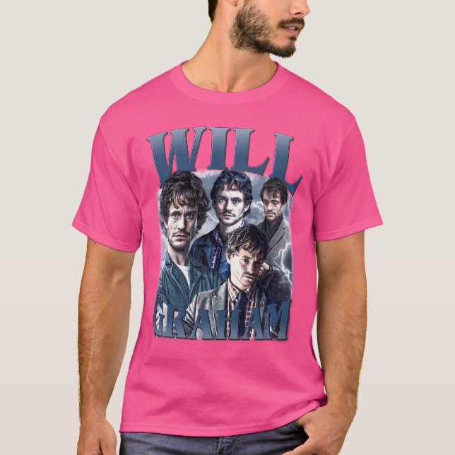 Will Graham Bootleg Vintage Tshirt T Shirt (Framsida)