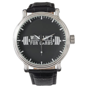 Will Hiss for Carbs - Funny Novelty Workout Armbandsur